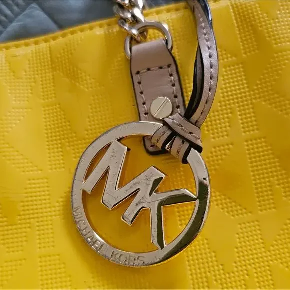 Yellow Michael Kors Women's Tote Bag